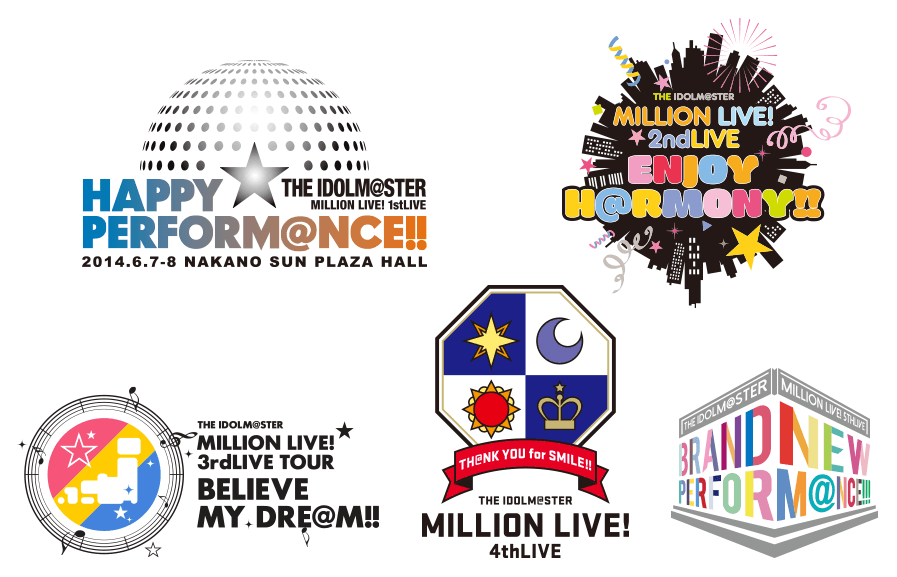 「THE IDOLM@STER MILLION LIVE!」1st～5thライブ